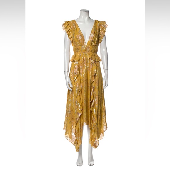 Ulla Johnson silk midi Nerisaa dress. Size M/6. - Picture 1 of 4